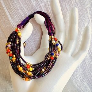 Bracelet handmade seed beads! Adjustable